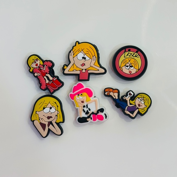 Disney's Lizzie McGuire Shoe Charms (set of 6) - Picture 1 of 1